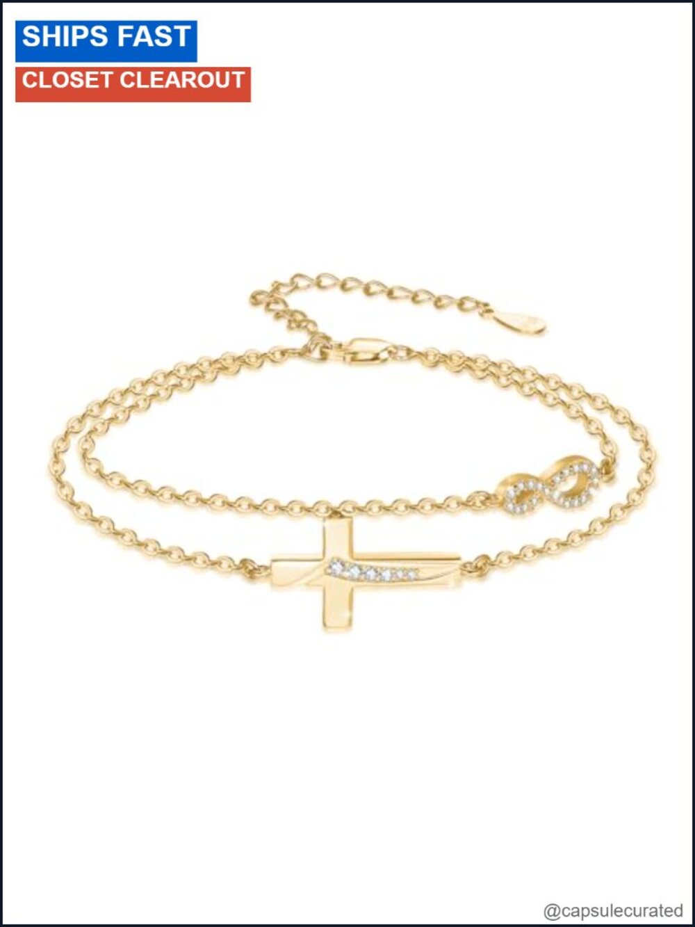 925 Sterling Silver Dainty Cross Bracelet for Women Gifts for Mom Daughter Wife
